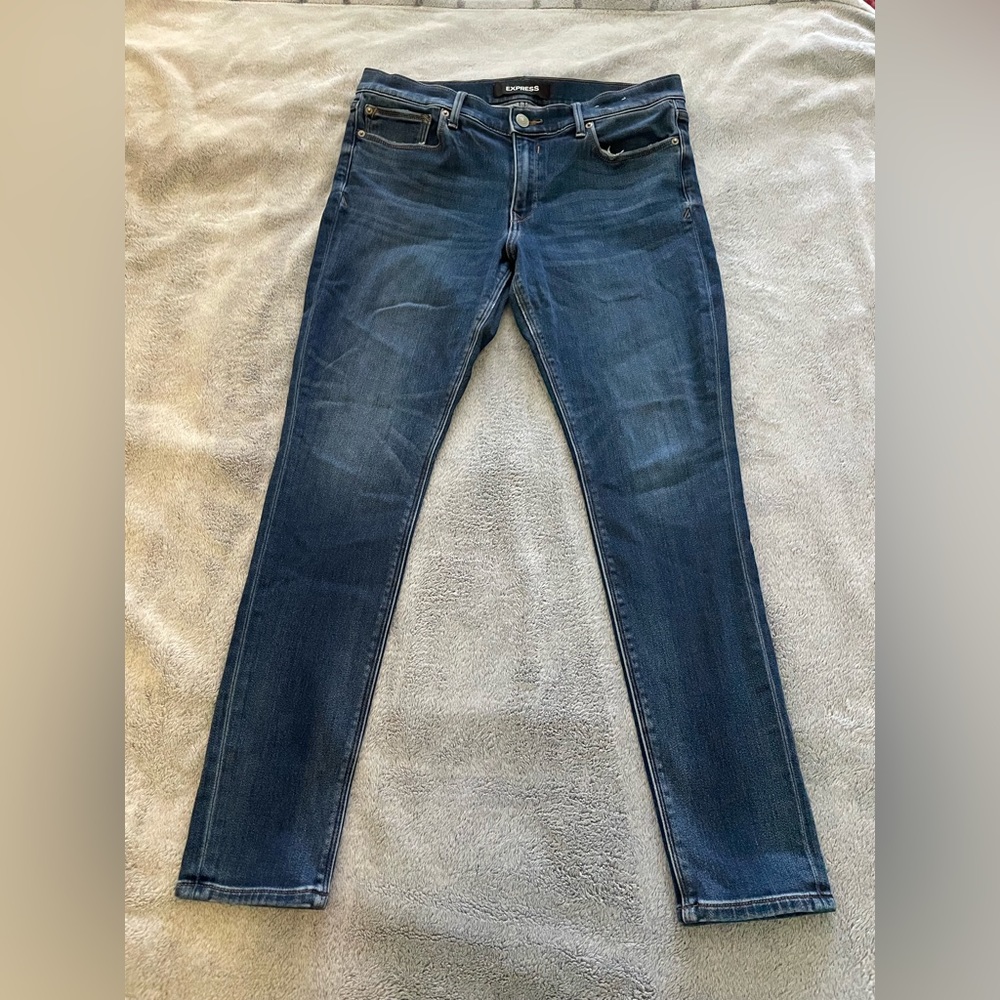 Dark Blue Jeans - Express